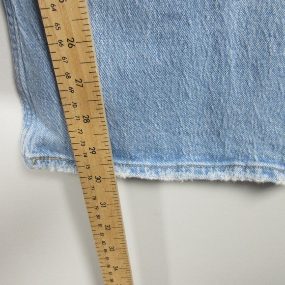 Levi's 70s High Flare Jeans Women 27 Blue Denim Cotton Distressed Vtg Retro 748 - Picture 15 of 15